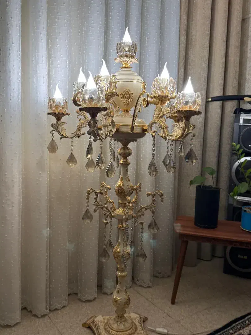 لوستر کنار سالنی سلطنتی|لوستر و چراغ آویز|اهواز, فرهنگ شهر|دیوار