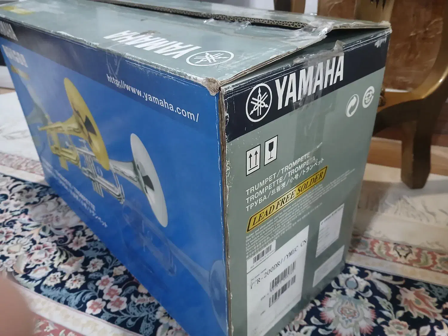 ترومپت یاماها tr200 طلایی آک و چند سر ساز حرفه ای|سازهای بادی|خمینیشهر, |دیوار