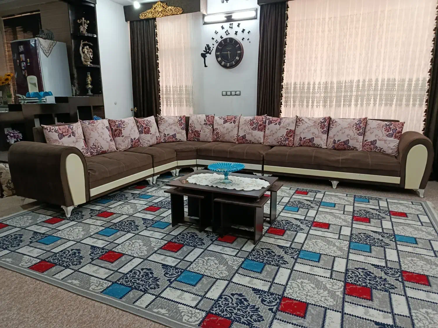 فروش مبل ۹نفره|مبلمان خانگی و میز عسلی|جهرم, |دیوار