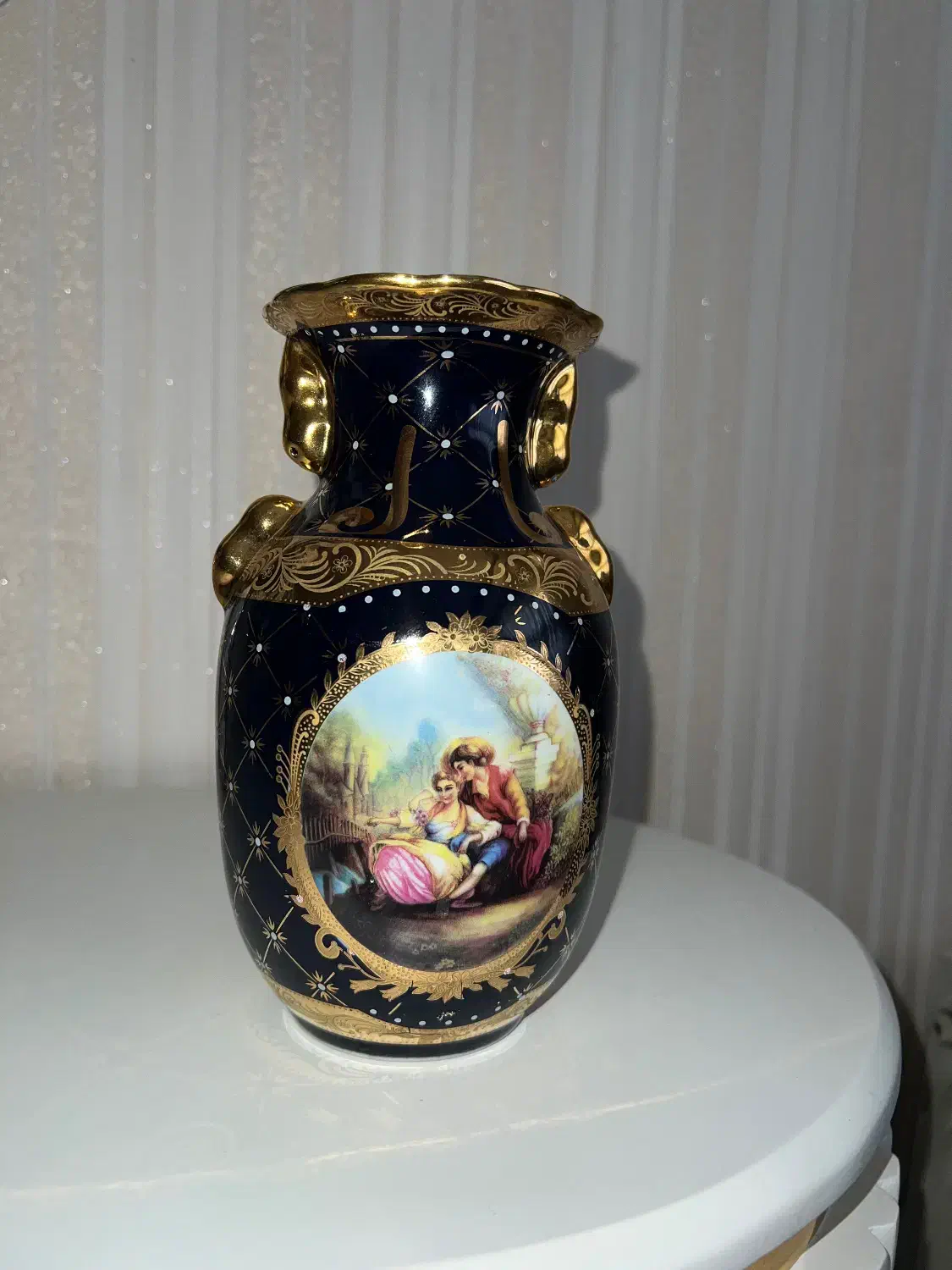 گلدان طلا کوب اصل|کلکسیون اشیاء عتیقه|تهران, خواجه نظام الملک|دیوار