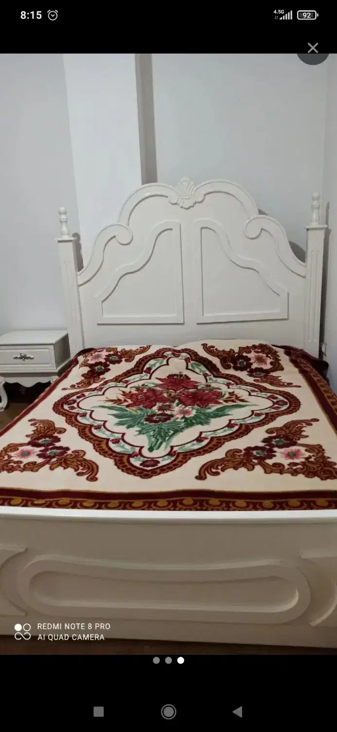 فروش تخت دو نفره چوبی|تخت و سرویس خواب|یزد, |دیوار