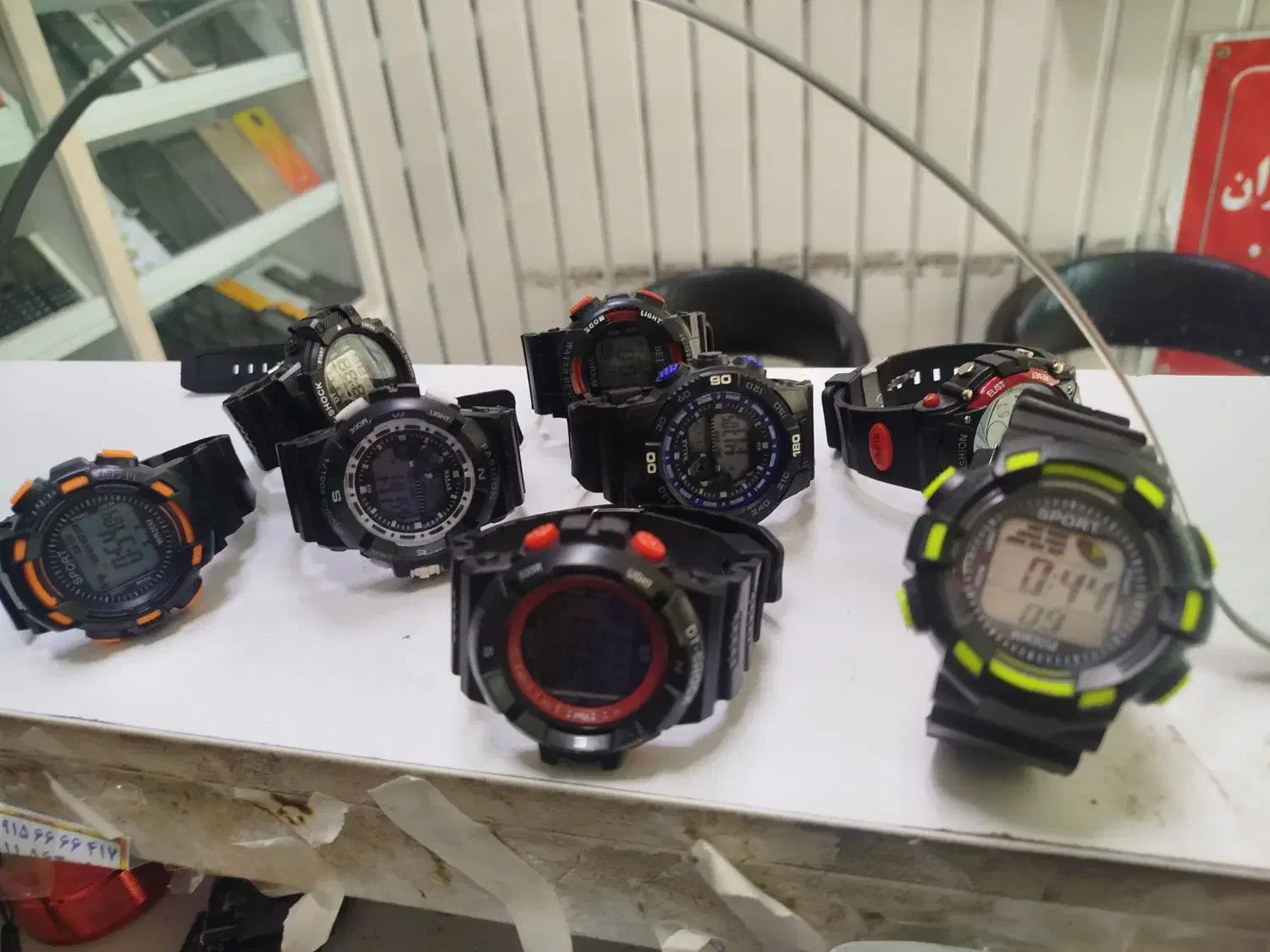 ساعت دیجیتال|ساعت|قائن, |دیوار