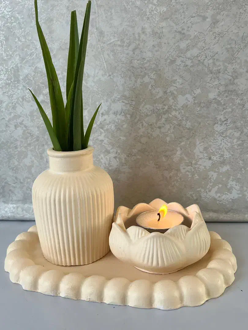 گلدان و جاشمعی|مجسمه، تندیس، ماکت|اصفهان, احمدآباد|دیوار