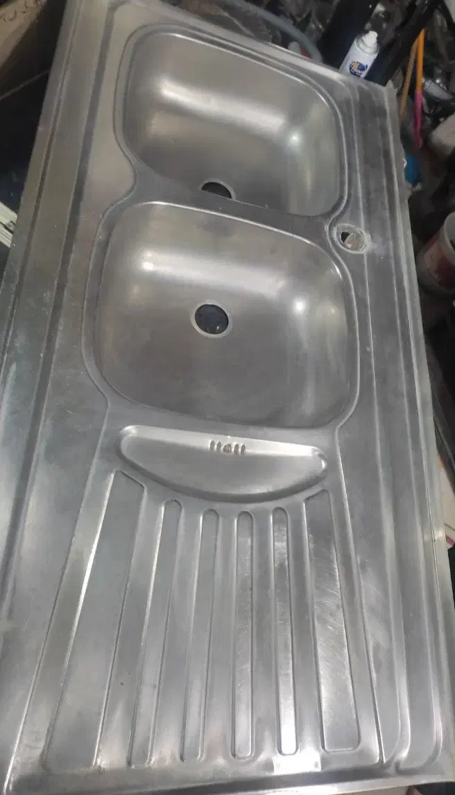 سینک دوقلو|آب‌چکان و نظم‌دهنده ظروف|پیشوا, |دیوار