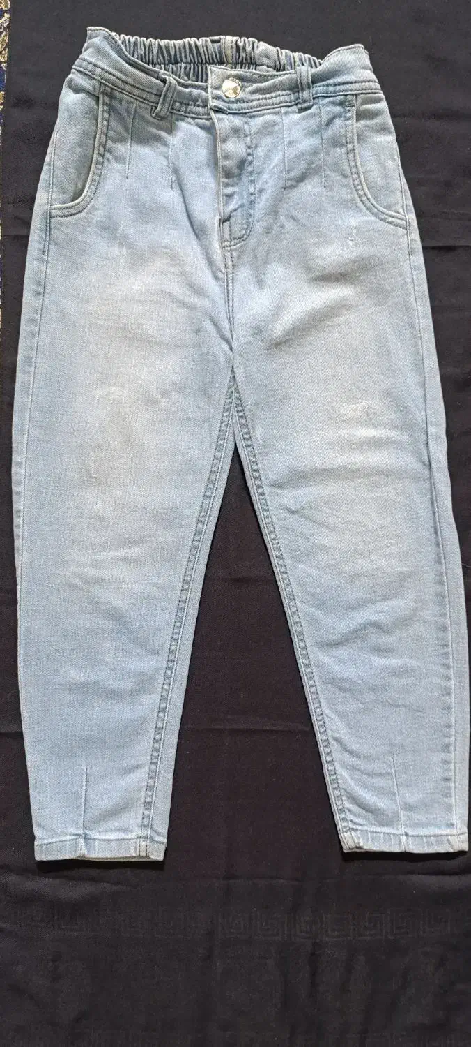 شلوارلی مام فیت دخترانه و ۳ شلوار لی پسرانه|کفش و لباس بچه|تربت جام, مطهری|دیوار