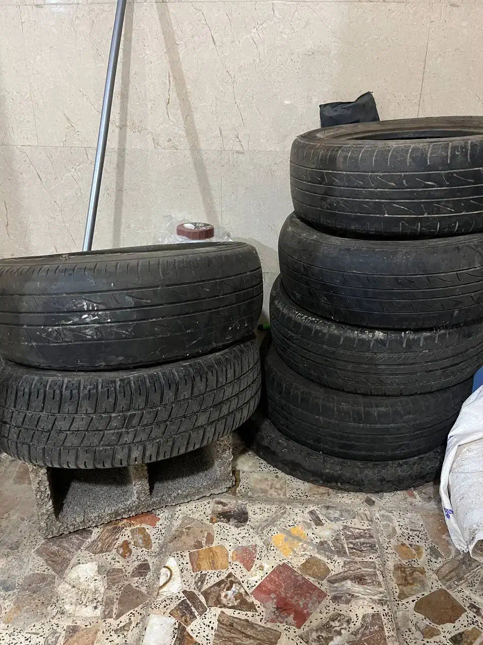 6 عدد لاستیک پراید یک جا باهم به فروش میرسد|قطعات یدکی و لوازم جانبی|رشت, نخودچر|دیوار