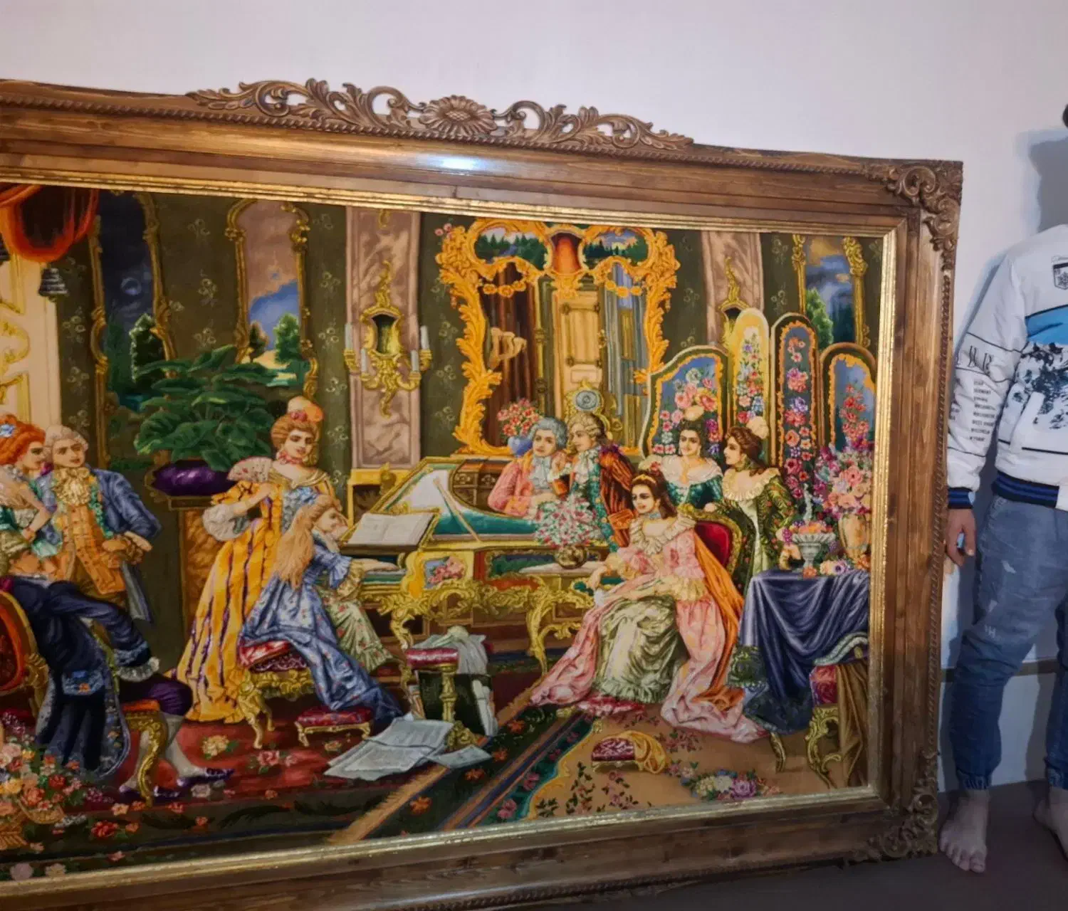 تابلو فرش ابریشم|تابلو فرش|ورامین, خیر آباد|دیوار