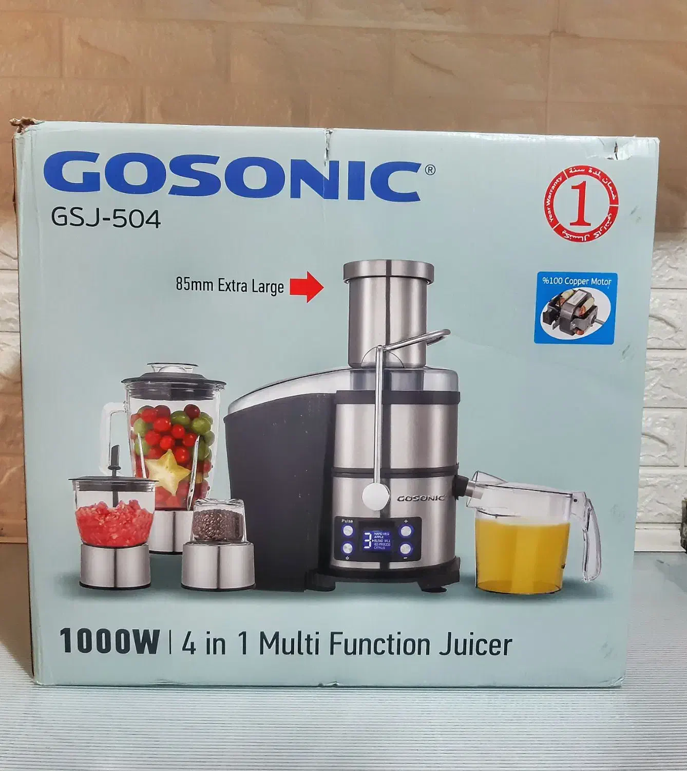 آبمیوه گیری 4 کاره گوسونیک|آبمیوه‌گیر و آب‌مرکبات‌گیر|تبریز, |دیوار