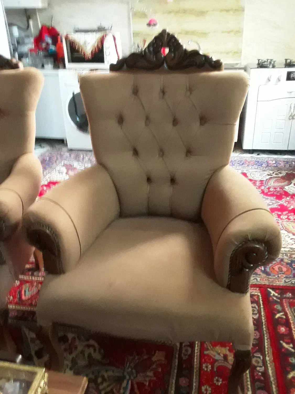 مبل راحتی چوبی ۸ نفره با دو میز|مبلمان خانگی و میز عسلی|مرند, |دیوار