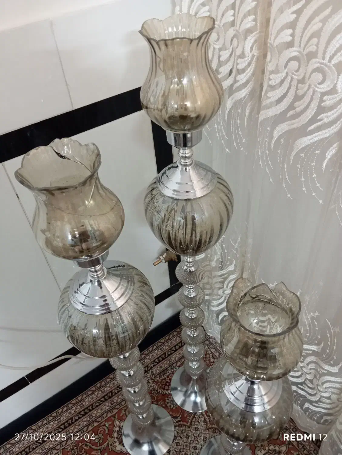 سه تیکه جا شمعی ایستاده|صنایع دستی و سایر لوازم تزئینی|زابل, |دیوار