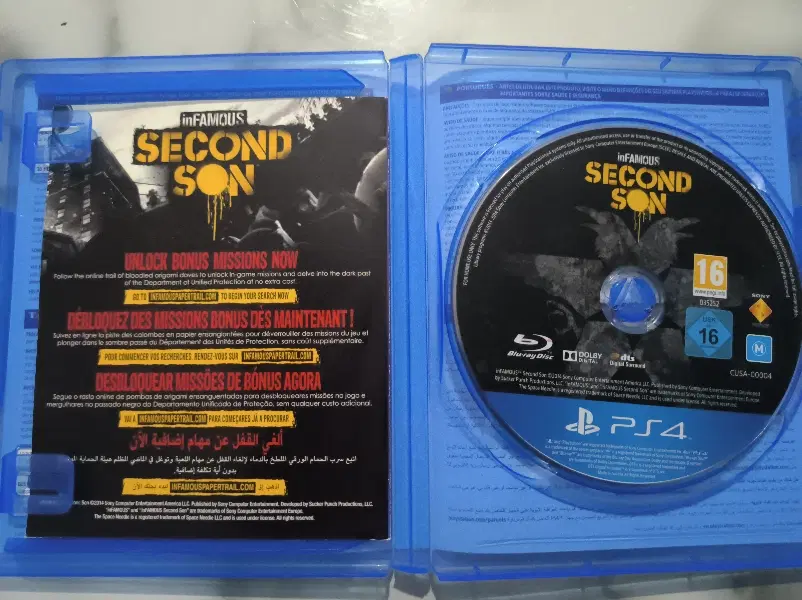 دیسک infamous second son ps4|کنسول، بازی ویدئویی و آنلاین|تبریز, |دیوار
