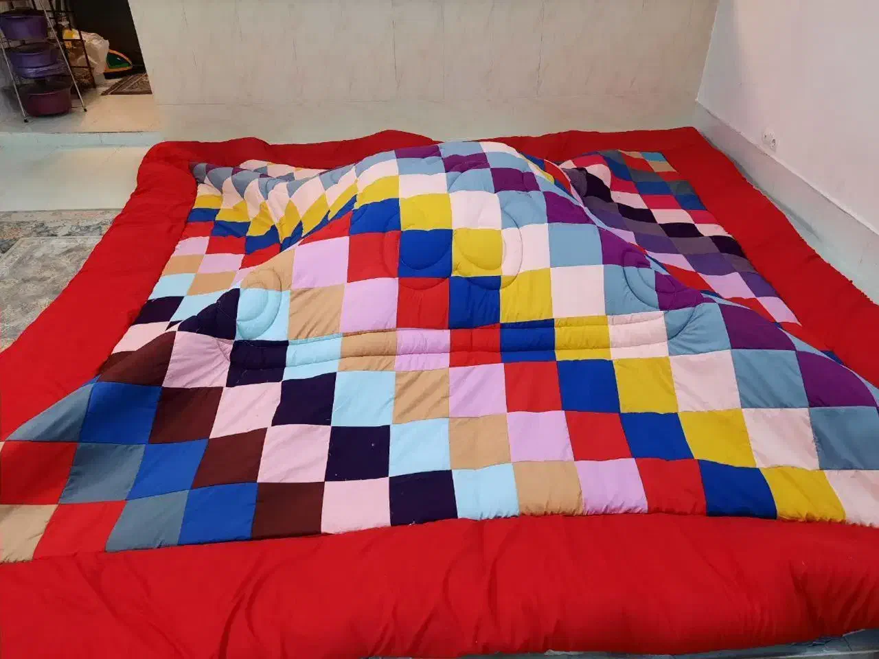 لحاف کرسی چهل تیکه پتینه|رختخواب، بالش، پتو|اصفهان, احمدآباد|دیوار