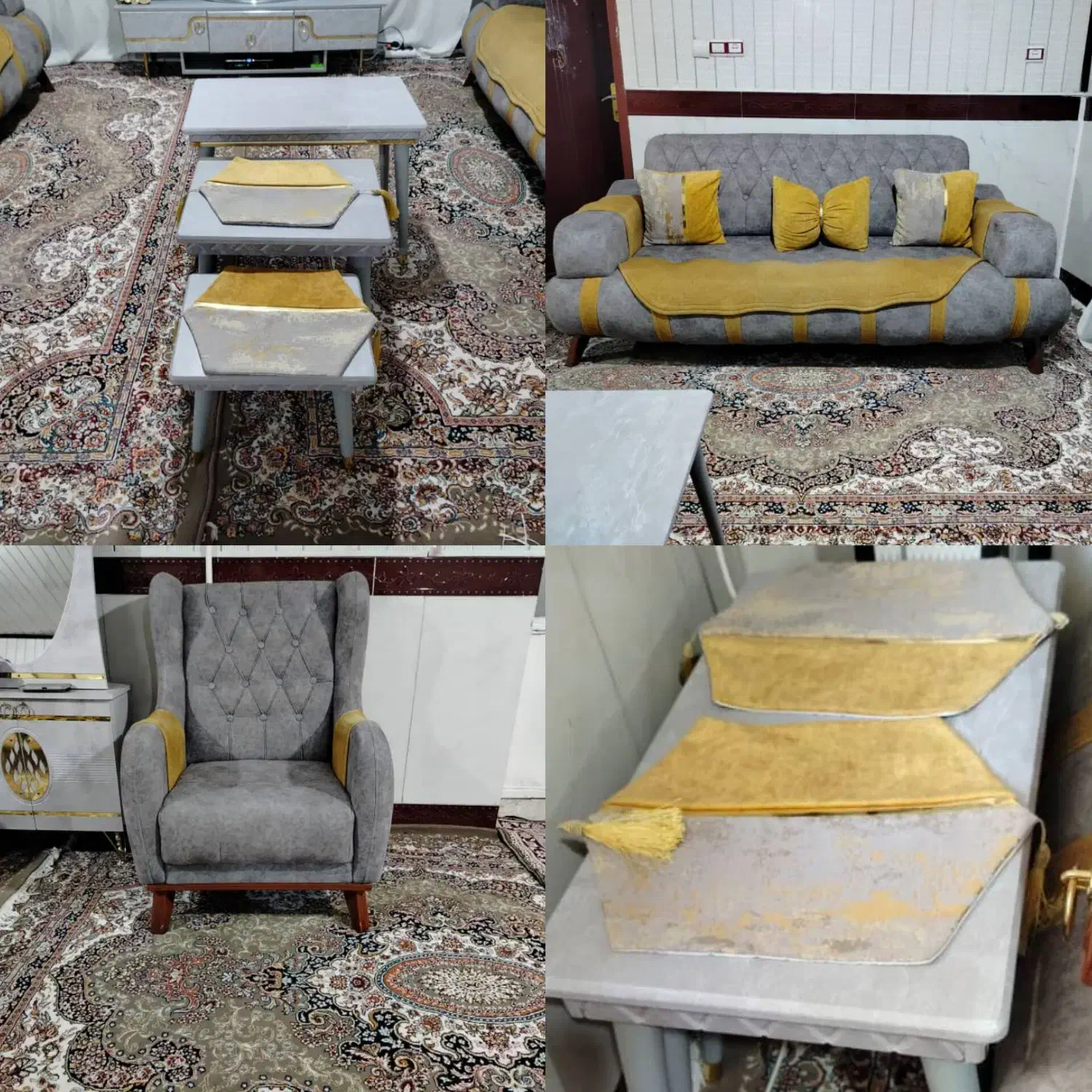 مبل هشت نفره|مبلمان خانگی و میز عسلی|جوانرود, |دیوار