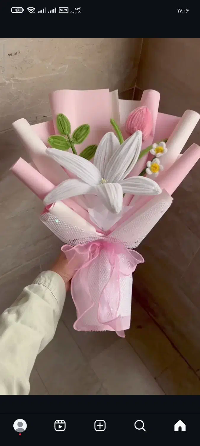 گل کاموایی|گل مصنوعی|آبگرم, |دیوار