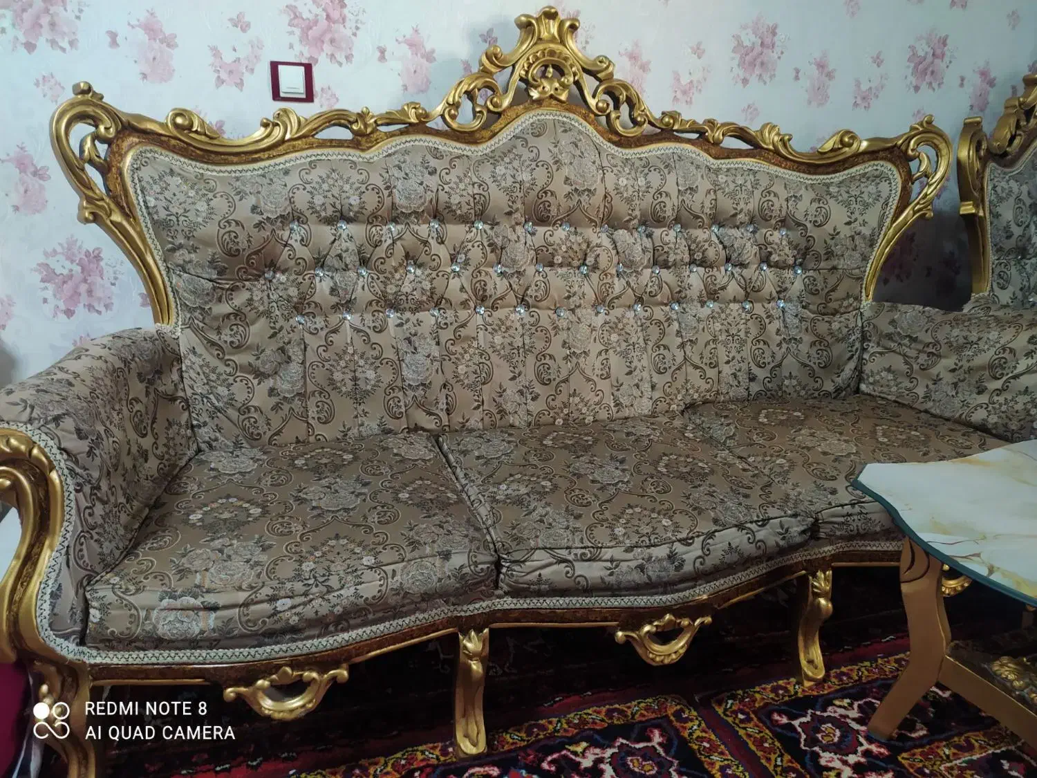 مبل ۹ نفره به همراه جلو مبلی|مبلمان خانگی و میز عسلی|اهر, |دیوار