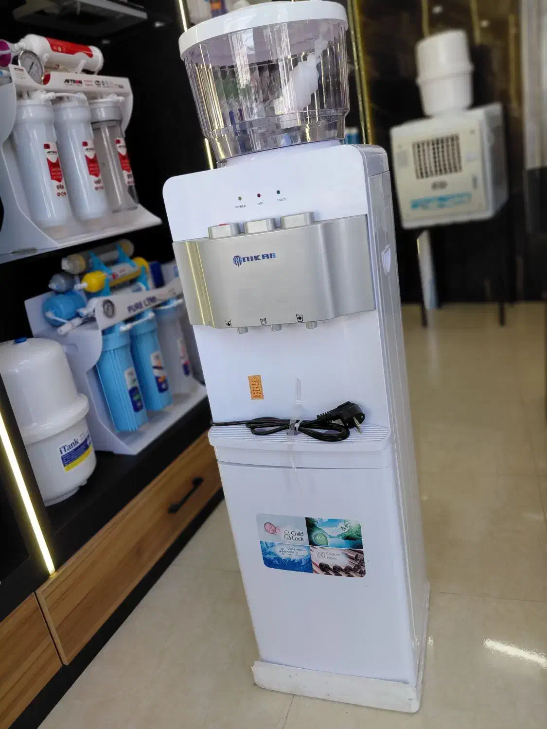 آبسرد کن سه شیر یخچالدار نیکایی باتخفیف ویژه|آب‌سردکن و تصفیه آب|اردبیل, |دیوار