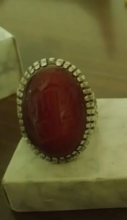 انگشتر عقیق کهنه قدمت دار وزن ۲۵ گرم|جواهرات|شاهرود, |دیوار