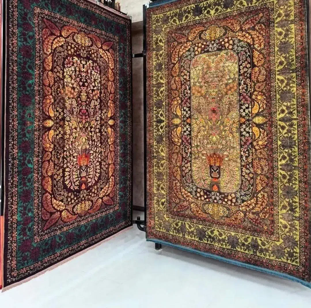 فرش کلاردشت/کد5005طوسی فیلی ارغوانی|فرش|شیراز, لاله|دیوار