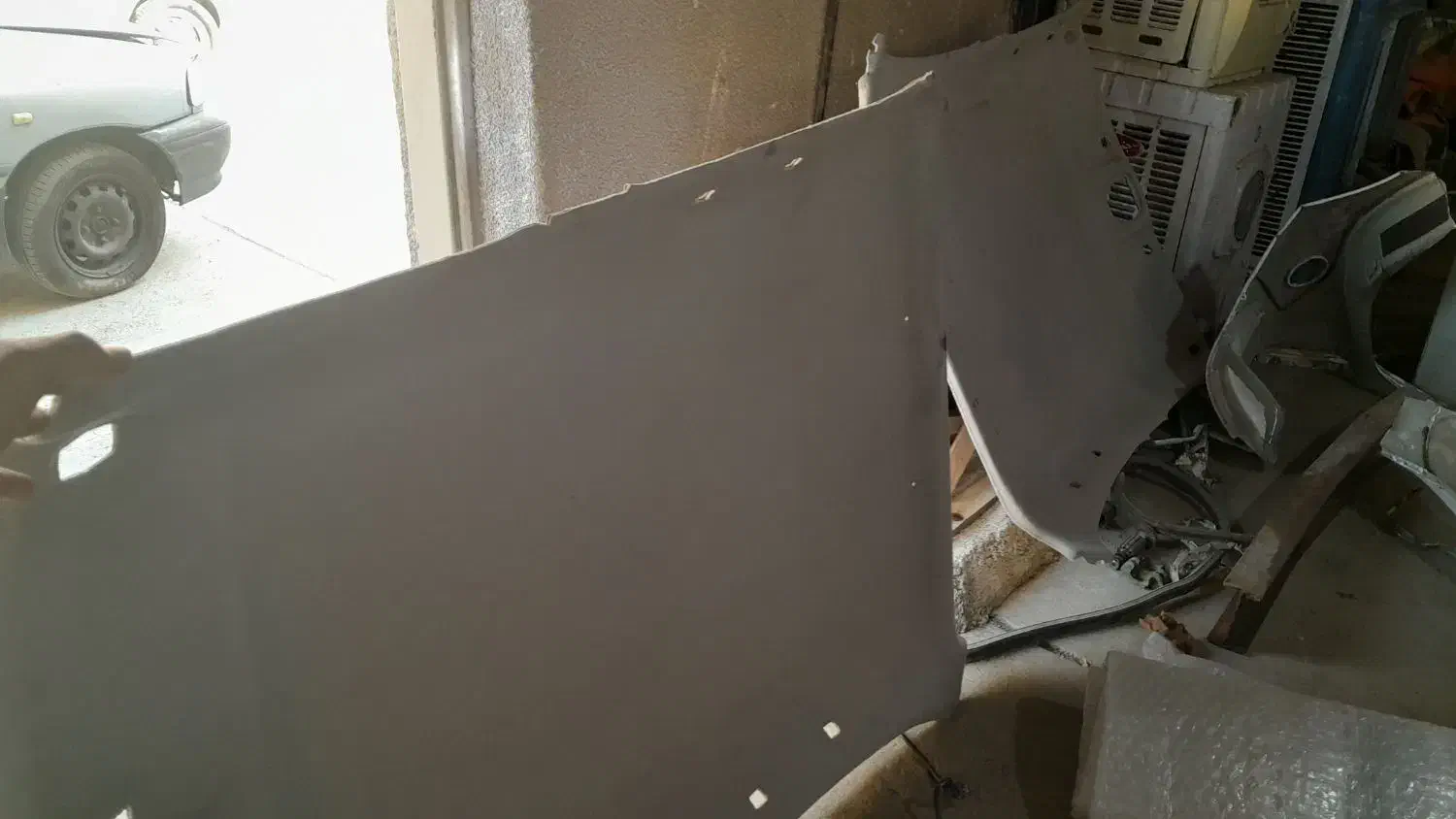 درب سپر ۲۰۷ فابریک گلگیر نمدی درب موتور پارس استوک|قطعات یدکی و لوازم جانبی|کرج, شیخ آباد|دیوار