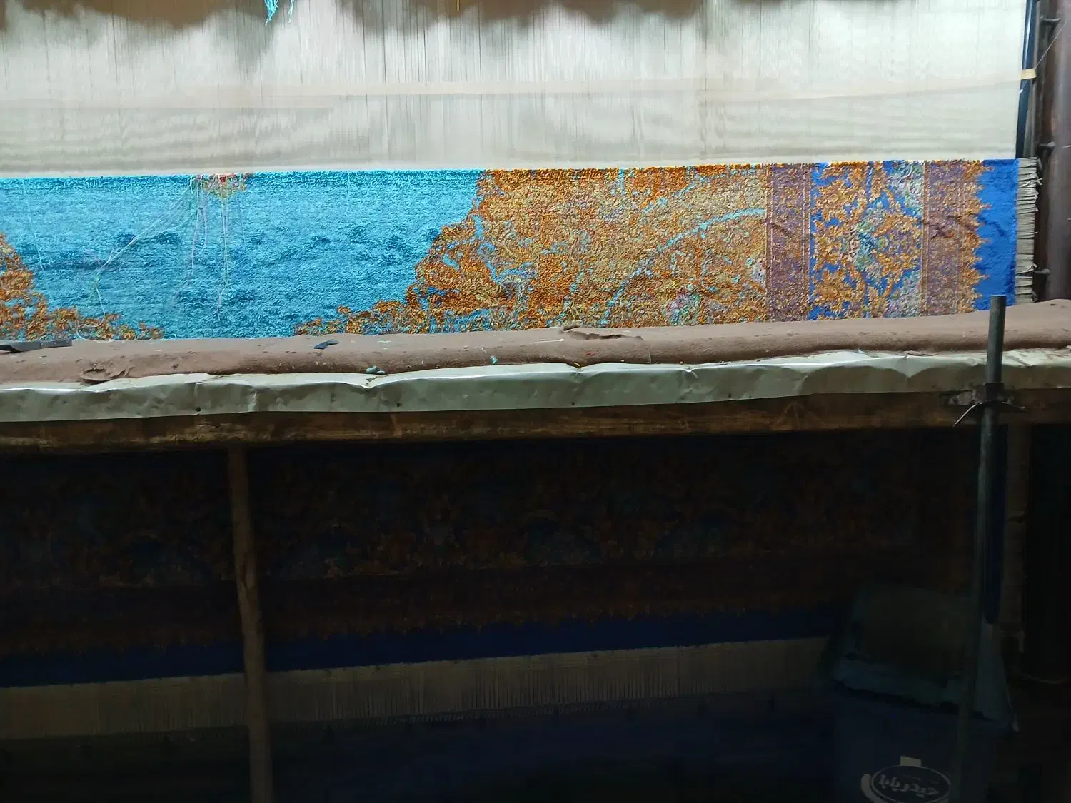 بافت فرش به صورت آزاد لای حسابی|فرش|مراغه, |دیوار