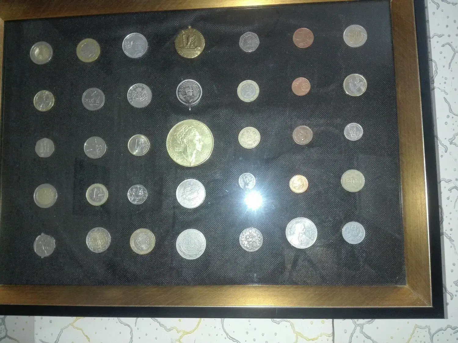 تابلو ی سکه های قدیمی|کلکسیون سکه، تمبر، اسکناس|مشهد, امیریه|دیوار