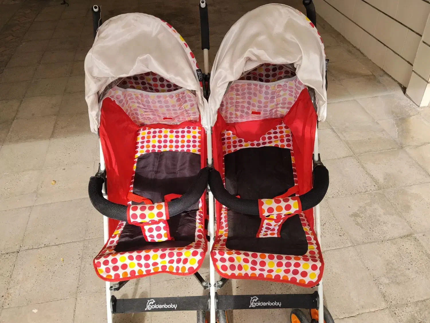 کالسکه دوقلو جنس خوب نو|کالسکه و لوازم جانبی|قزوین, |دیوار