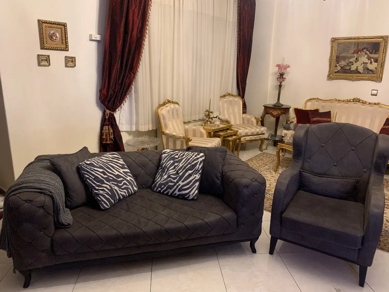 مبل راحتی نیم ست امریکایی|مبلمان خانگی و میز عسلی|تهران, شیراز|دیوار