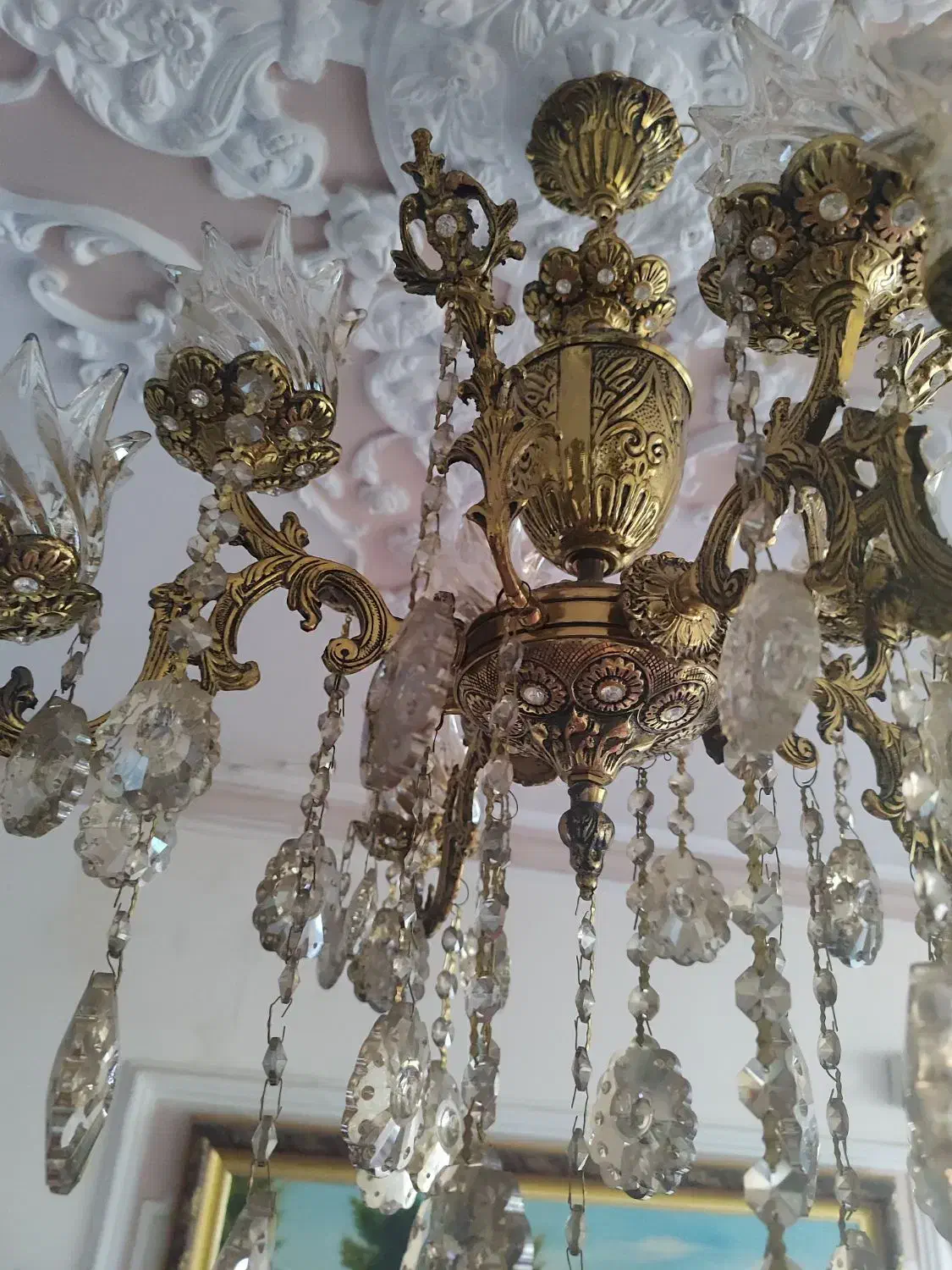 لوستر برنز|لوستر و چراغ آویز|زنجان, |دیوار