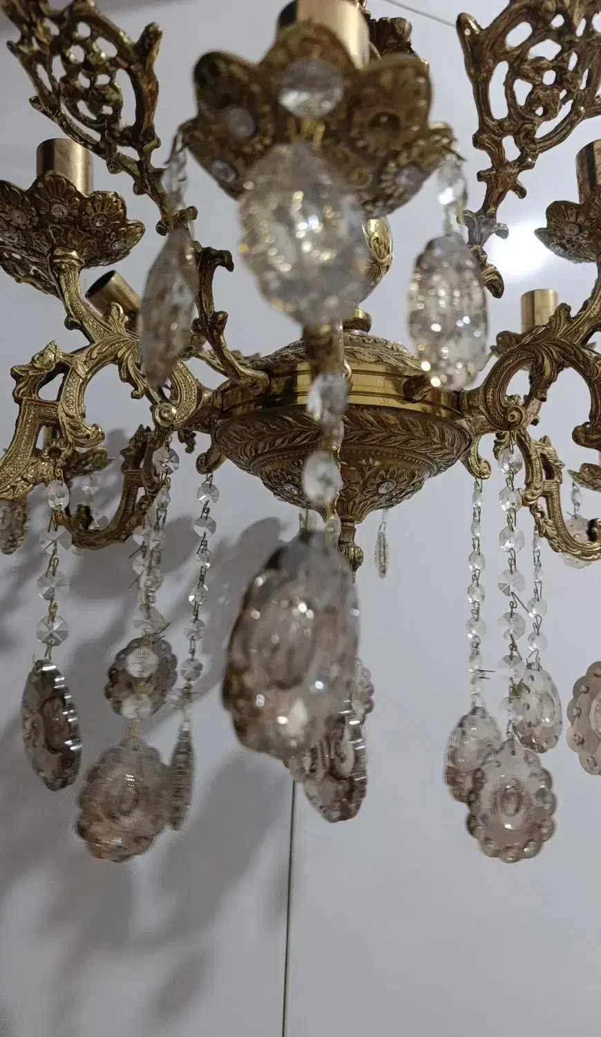 لوستر تمام برنز بدون هیچ مشکلی|لوستر و چراغ آویز|خرمآباد, |دیوار