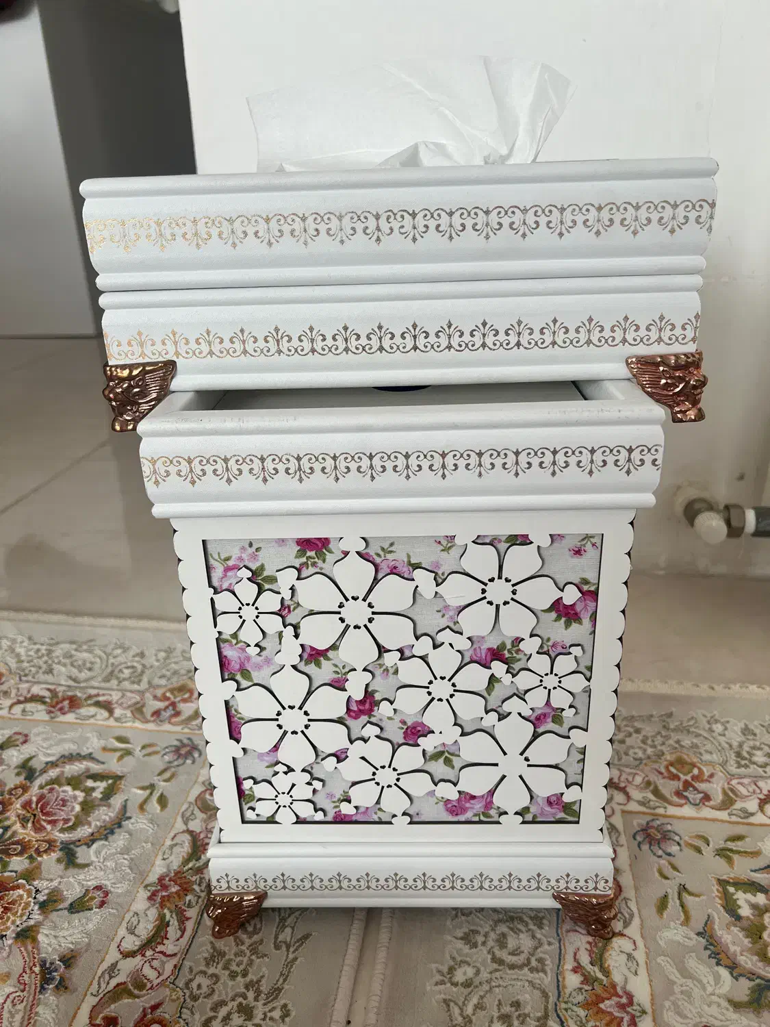 جا دستمالی و سطل|صنایع دستی و سایر لوازم تزئینی|مشکیندشت, |دیوار