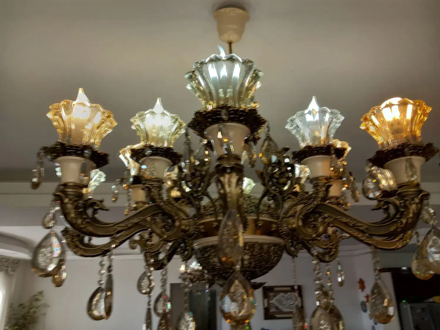 لوستر|لوستر و چراغ آویز|فردیس, قریشی|دیوار