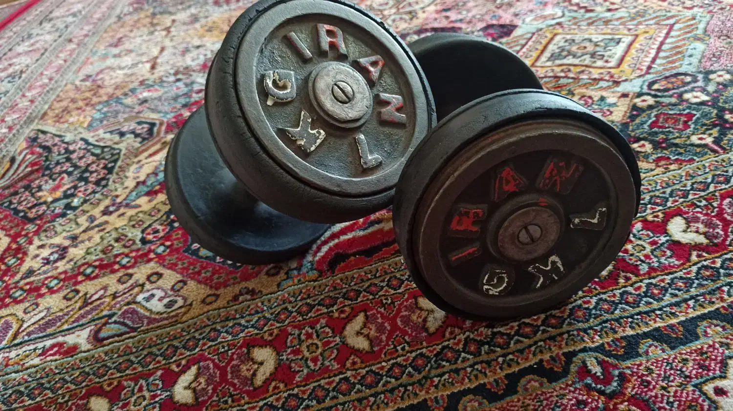 دمبل 7 کیلویی|تجهیزات ورزشی|میانه, |دیوار