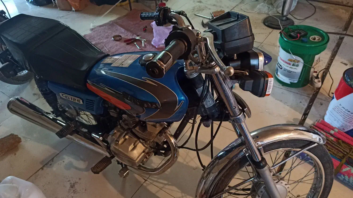 موتور/۱۲۵/استارتی/کاربرات/مدل ۹۴|موتورسیکلت|فیروزآباد (لرستان), |دیوار