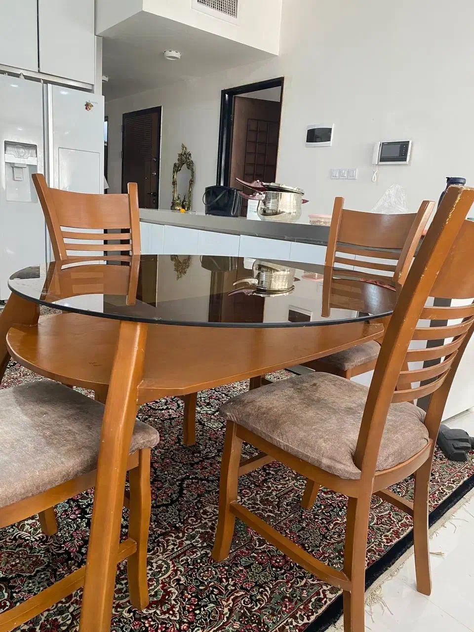 میز نهارخوری|میز و صندلی غذاخوری|تربت‌حیدریه, کوه سنگی|دیوار