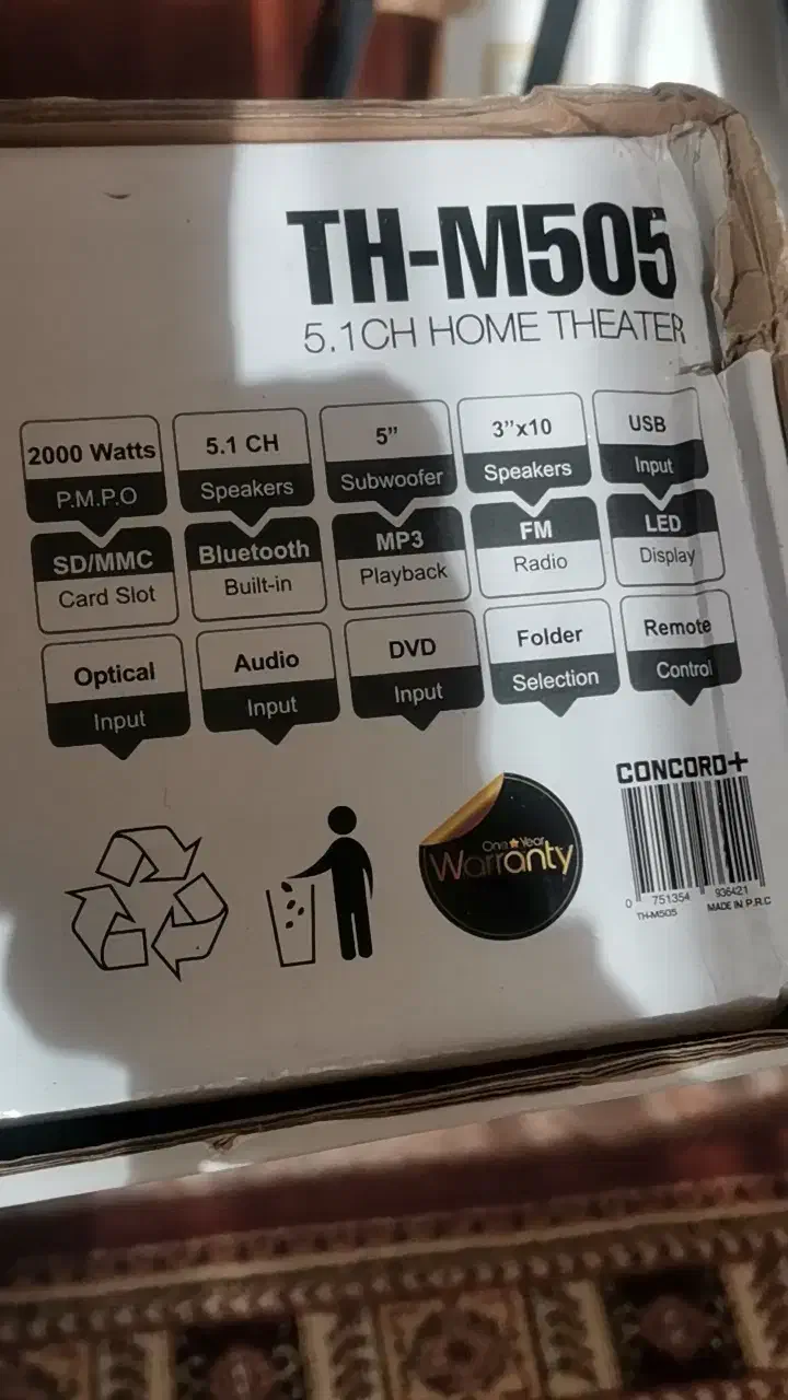 سینما خانواده کانکور در حد بسیار نو|سیستم صوتی خانگی|مشهد, جانباز|دیوار