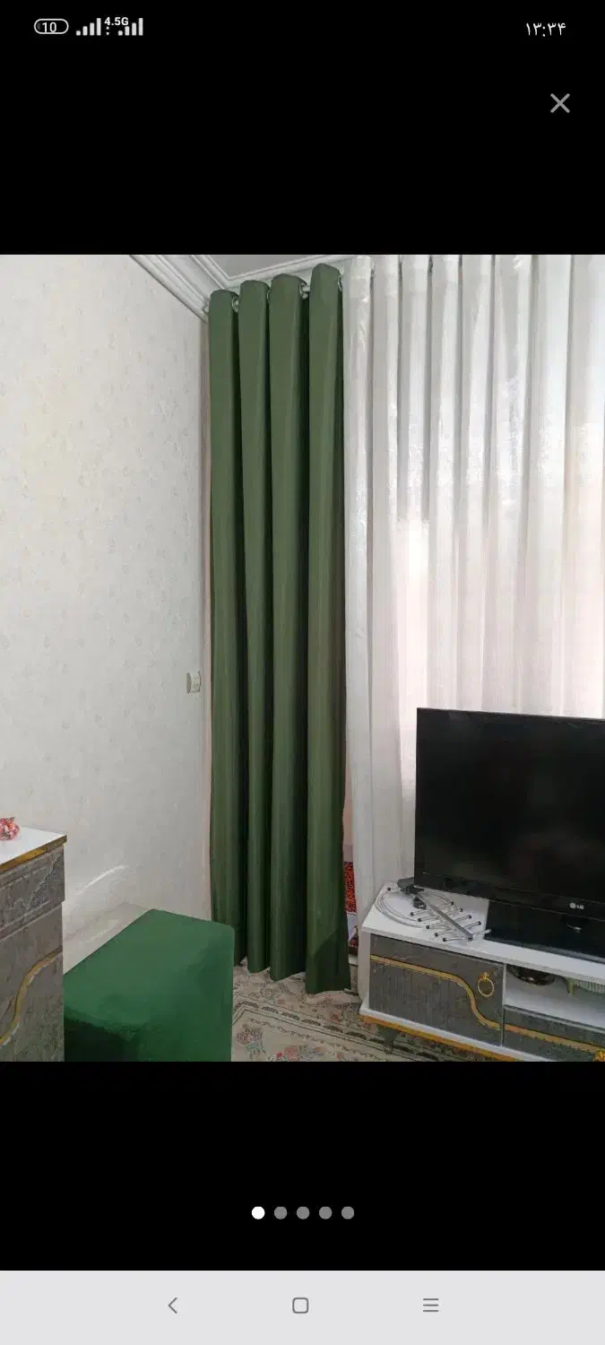 مبل هفت نفره همراه دستک پرده در حد نو|مبلمان خانگی و میز عسلی|شاندیز, |دیوار