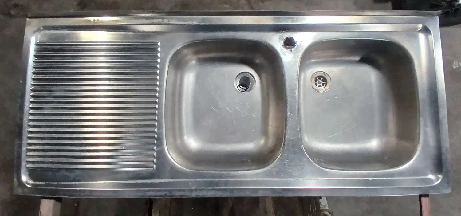 سینک ظرف شوی|آب‌چکان و نظم‌دهنده ظروف|تهران, گلستان (شهرک راه آهن)|دیوار