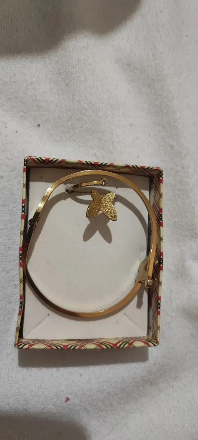 فروش ست دستبند و انگشتر پروانه|بدلیجات|زنجان, |دیوار