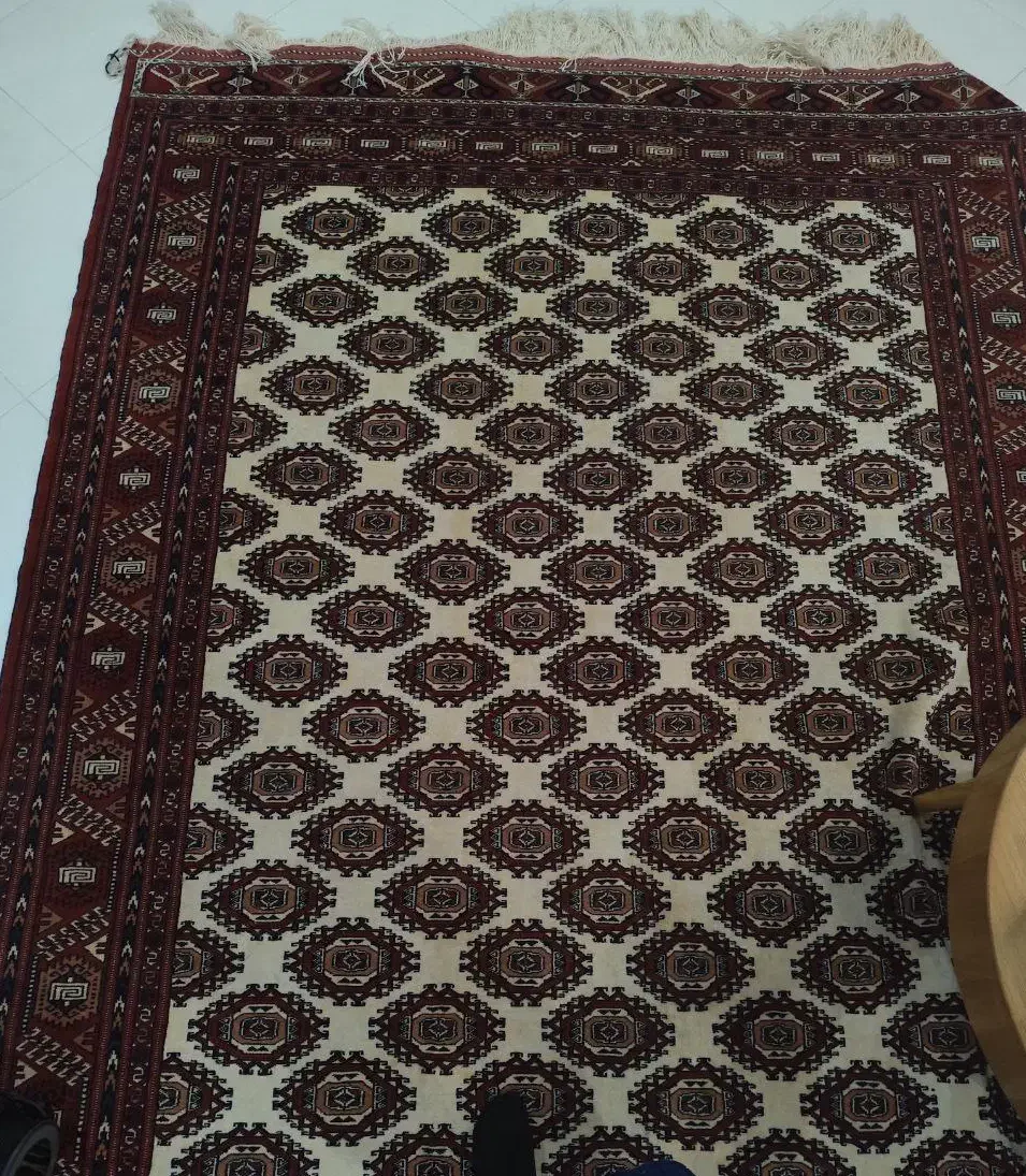 ۲ عدد قالیچه ی دستباف کاشمر و یک عدد فرش ترکمن|فرش|مشهد, فردوسی|دیوار