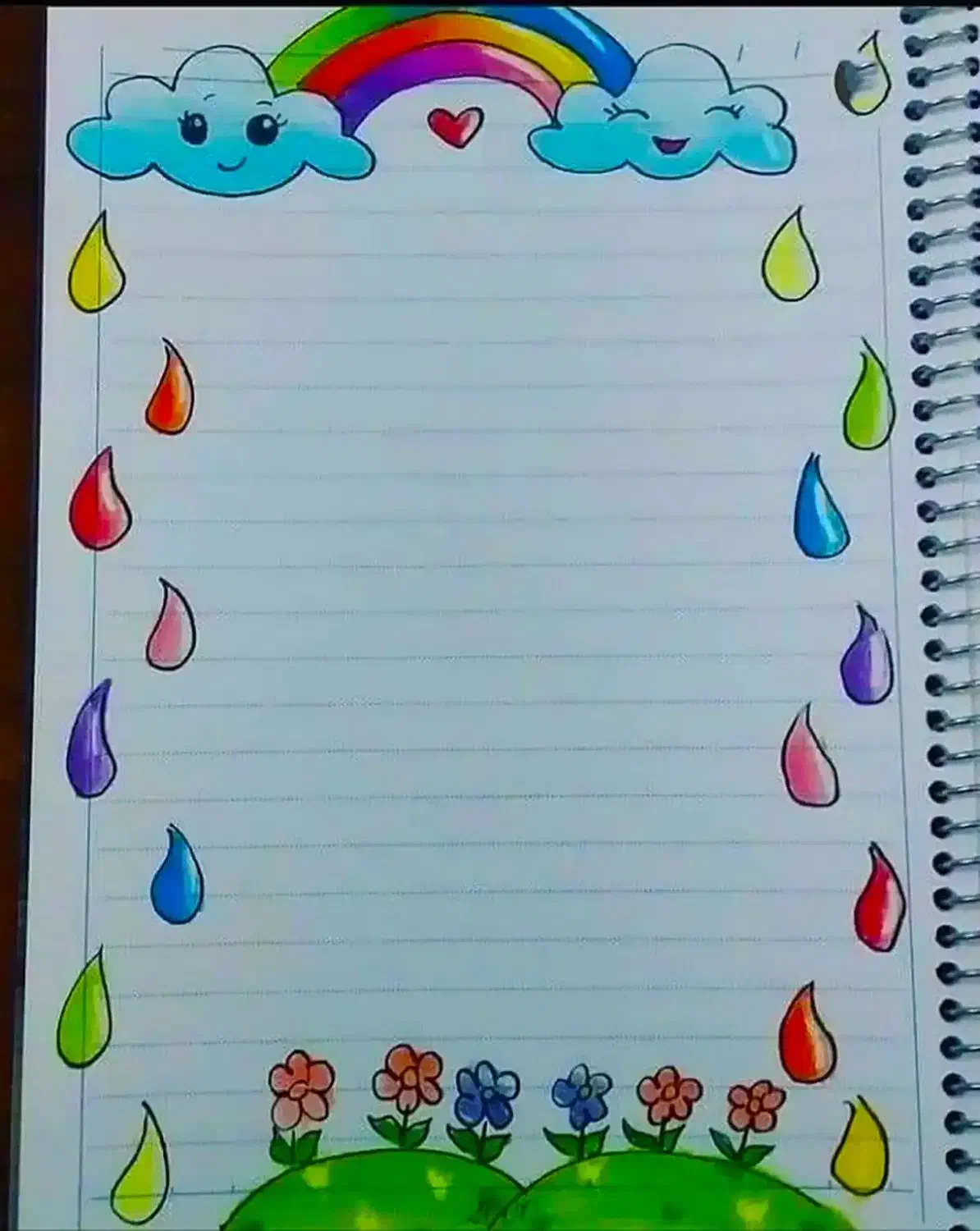 نقاشی دفتر مشق کودک شما|تابلو، نقاشی، عکس|بهارستان, |دیوار