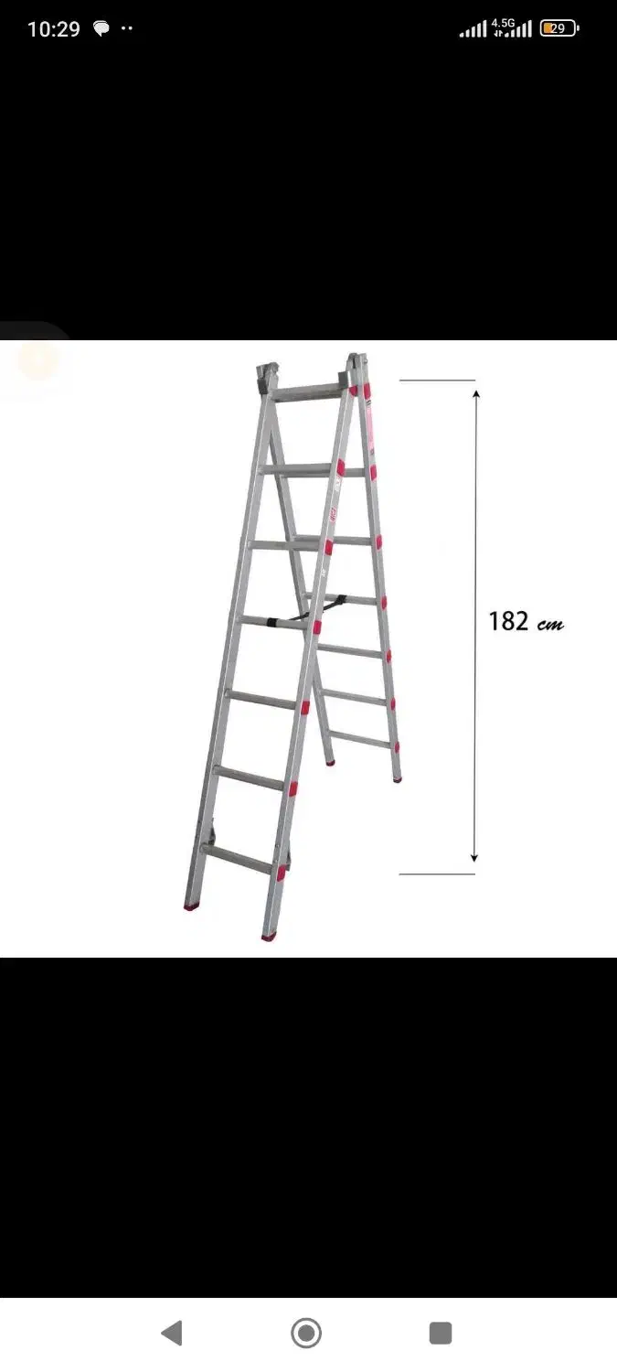 نردبان آلومینیوم 14 پله|ابزارآلات|گلبهار, شهر جدید گلبهار|دیوار