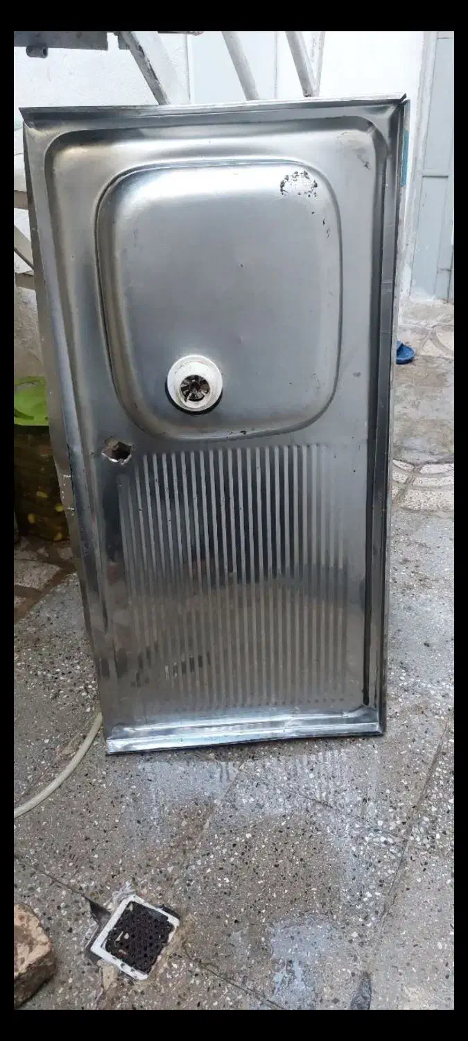 سینک طرفشویی. بخاری|آبچکان و نظمدهنده ظروف|ورامین, شهرک مدرس|دیوار