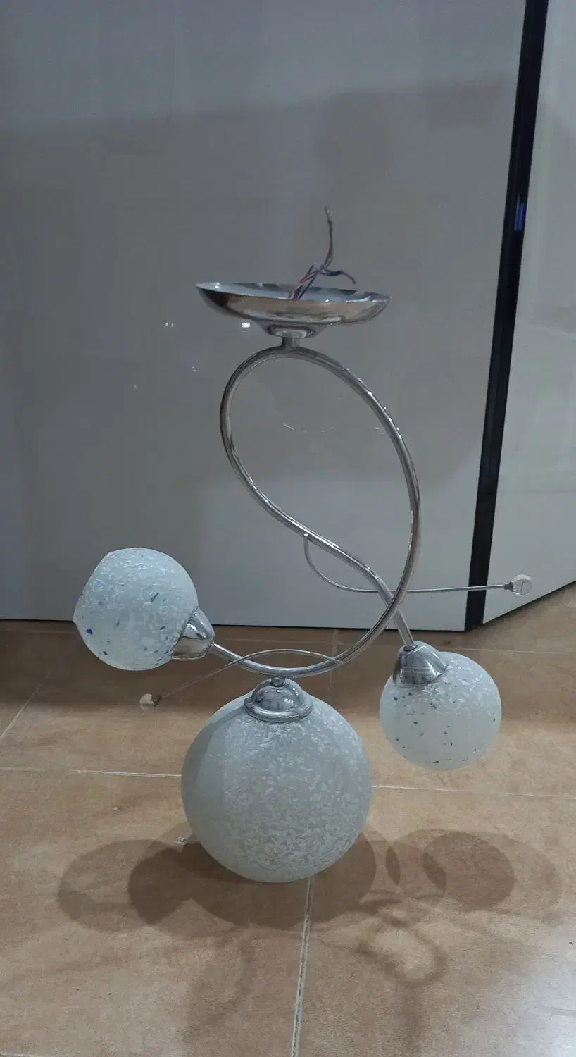 لوستر ۶۰ در ۶۰ کریستالی، لوستر اتاقی، سقفی،اباژور|لوستر و چراغ آویز|ری, ملک‌آباد|دیوار