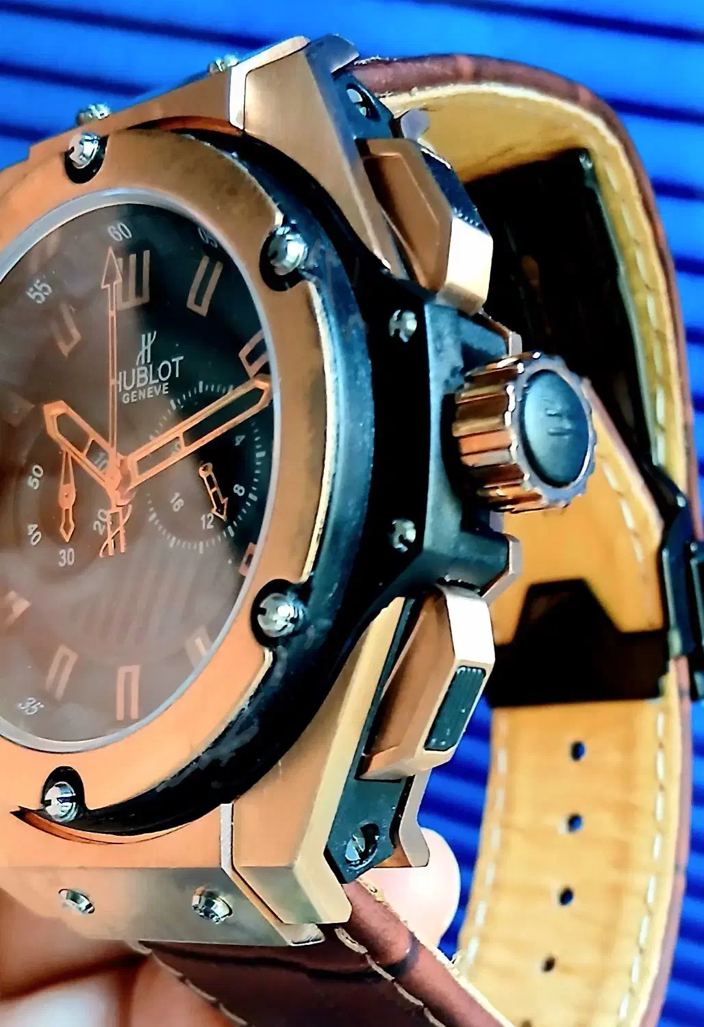 ساعت اسپورت ژاپنی هابلوت سه موتوره کورنوگراف|ساعت|تهران, استاد معین|دیوار