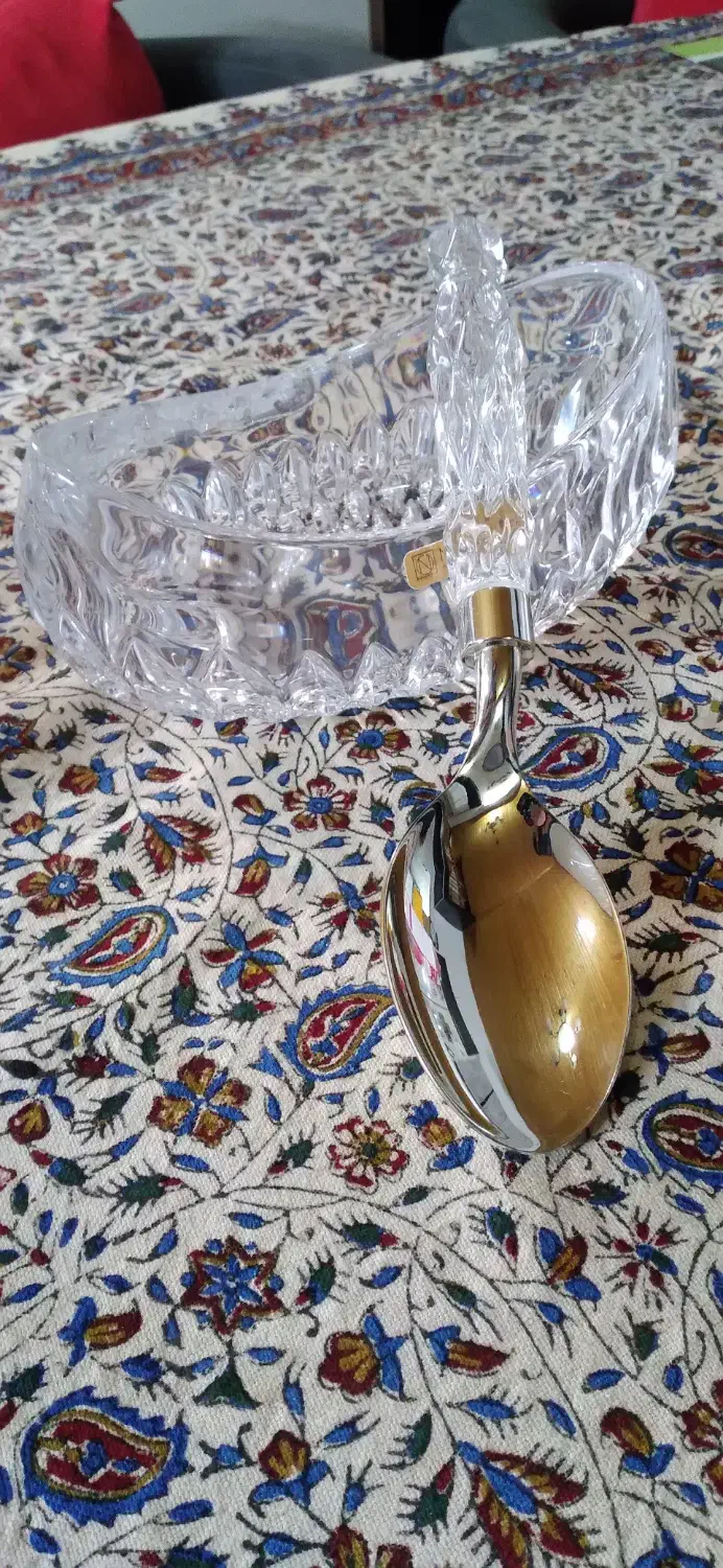 قاشق آجیل خوری کریستال ناخمن|ظروف سرو و پذیرایی|عباسآباد, |دیوار