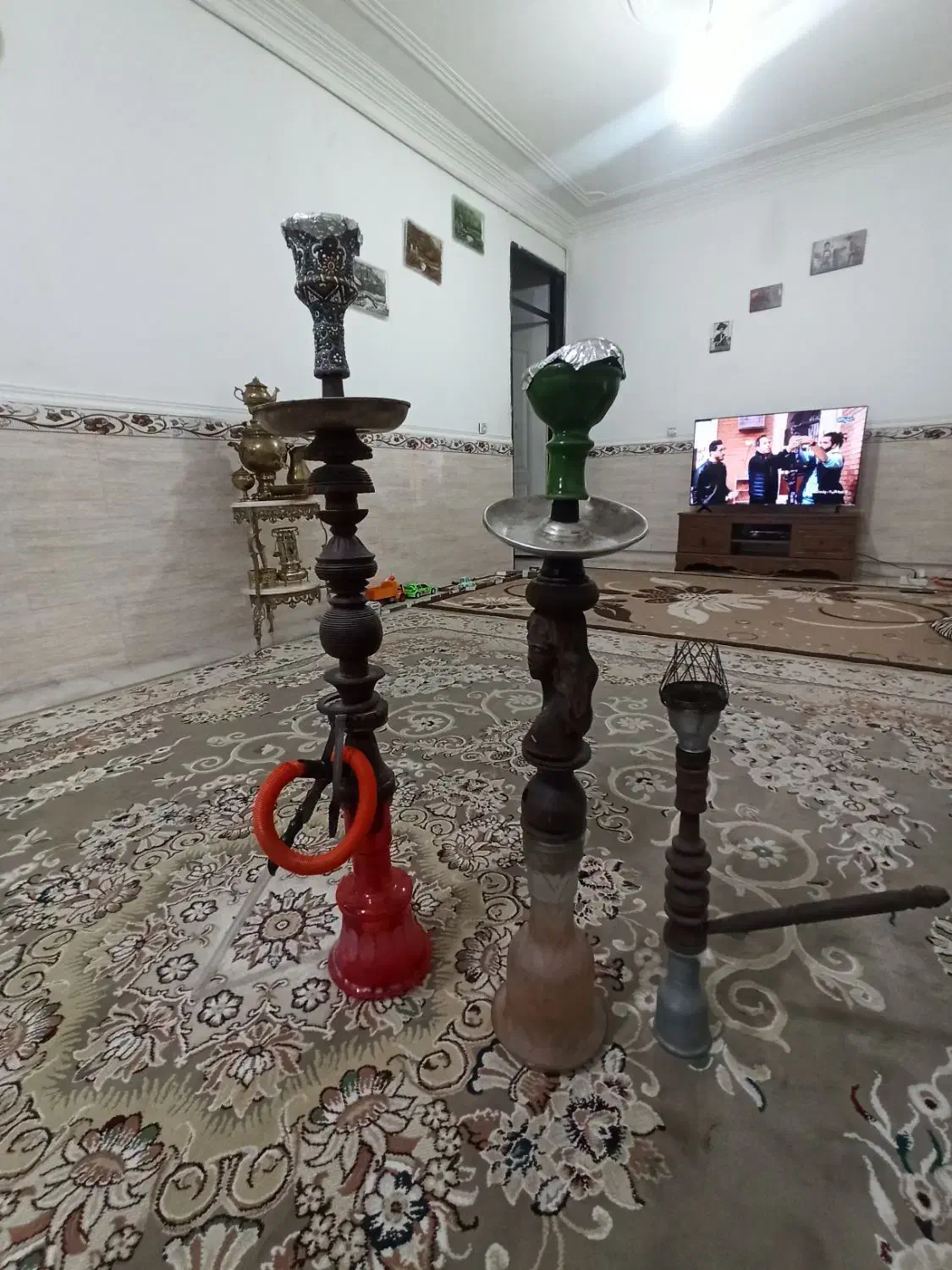 فروش سه عدد قلیان چوبی تنه گردو بهترین کیفیت|کلکسیون و سرگرمی|محمدشهر, محمدشهر|دیوار