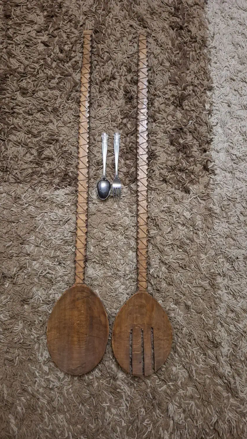 دکوری،تزئینی قاشق چنگال چوبی یک متری|صنایع دستی و سایر لوازم تزئینی|تهران, زعفرانیه|دیوار