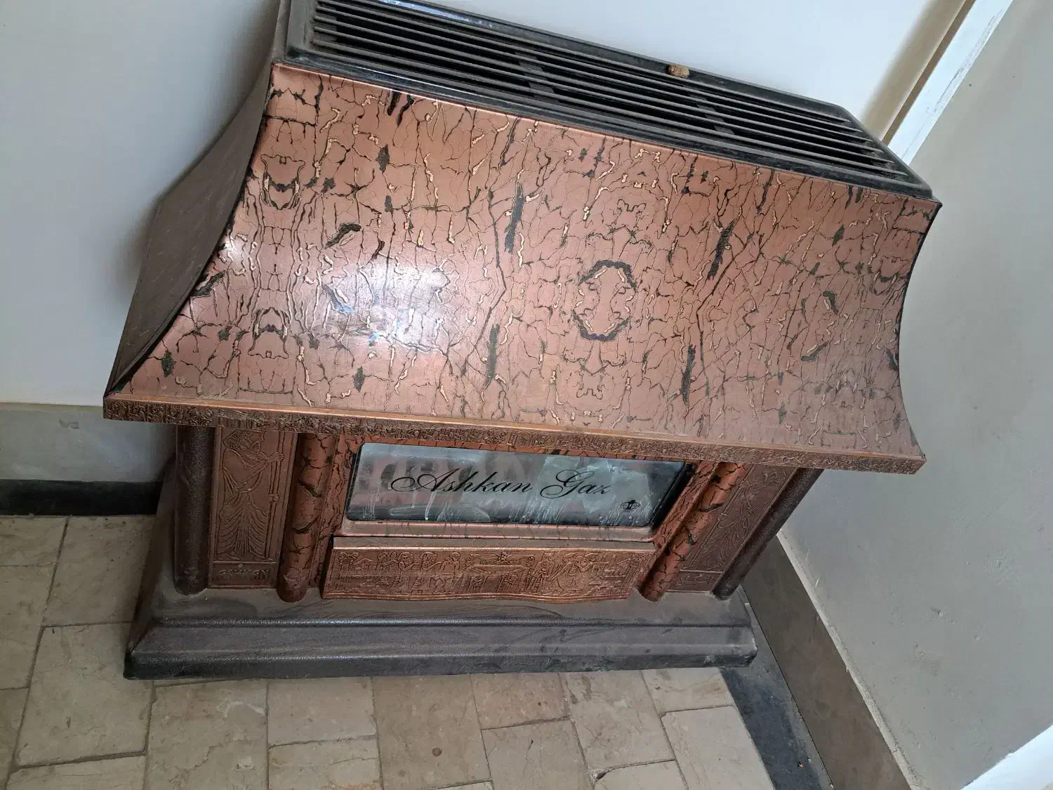 بخاری شومینه اشکان گاز|بخاری، هیتر، شومینه|بیرجند, |دیوار