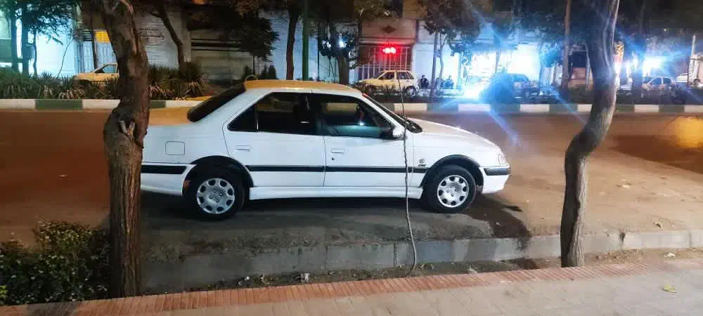 پژو  پارس ۸۹سفید دوگانه شاسی سالم|خودرو سواری و وانت|خمینی‌شهر, |دیوار