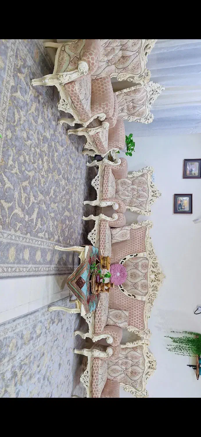 مبل سلطنتی ۷نفره|مبلمان خانگی و میز عسلی|آبادان, |دیوار